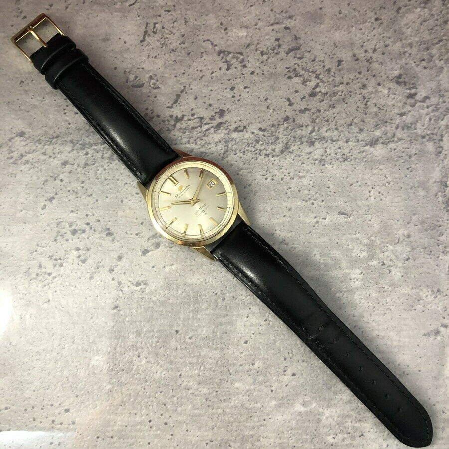 Vintage 1963 SEIKO SEIKOMATIC Self Dater CAP GOLD 39Jewels J13083