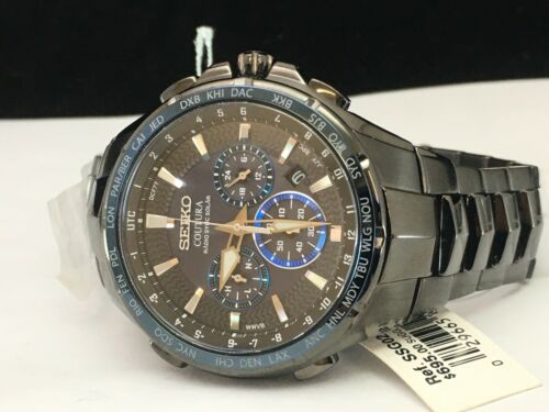 seiko men's coutura stainless steel radio sync solar watch