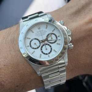 Rolex 16520 Zenith Daytona White Dial & Brushed 78360 Oyster