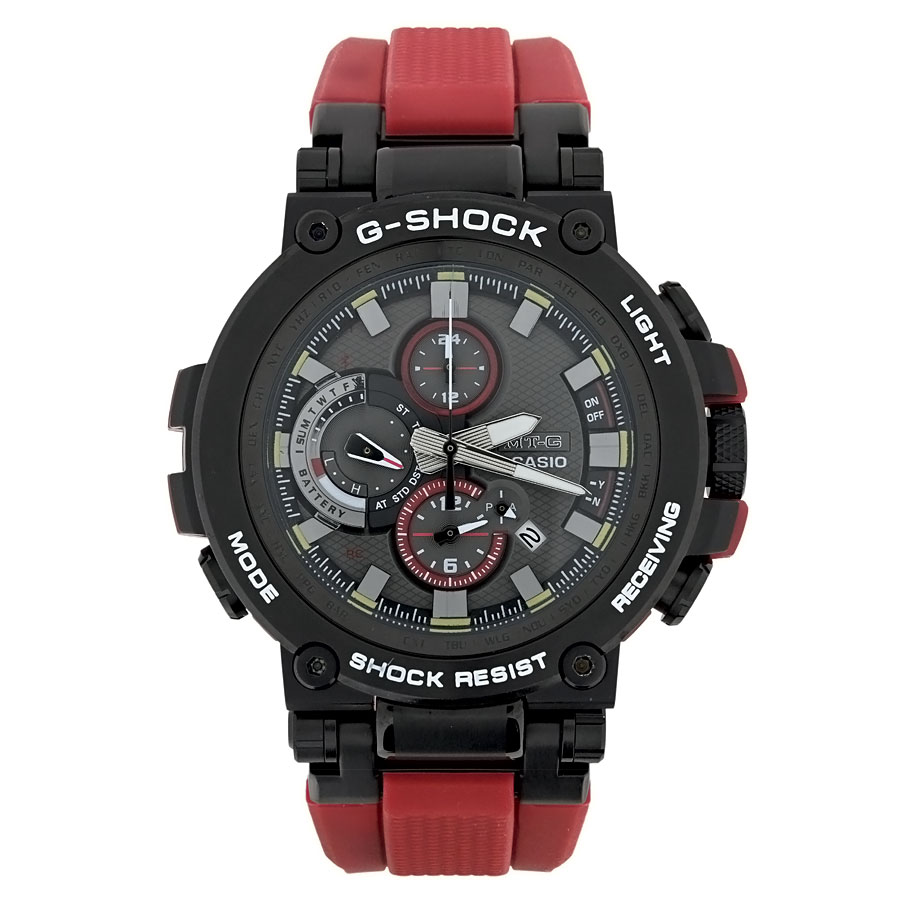 CASIO] Casio G-SHOCK MT-G MTG-B1000B-1A4JF Resin x Stainless Steel Black x  Red Tough Solar Radio Mobile Link Men's Watch [Good Condition] [Free  Shipping] [Used] | WatchCharts Marketplace