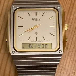 時計 CASIO AQ-500 GENTS VINTAGE CASIO AQ-500 DUAL TIME WATCH 90`S | WatchCharts