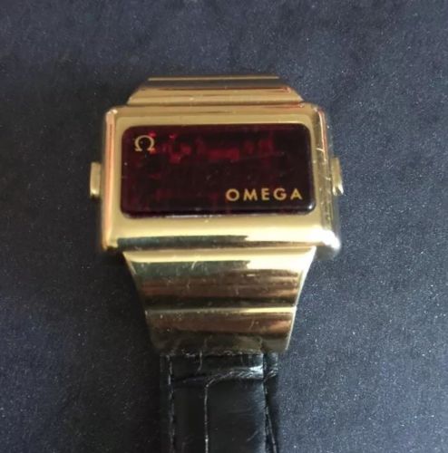 Vintage Omega TC2 Time Computer Vintage digital Led Watch nice