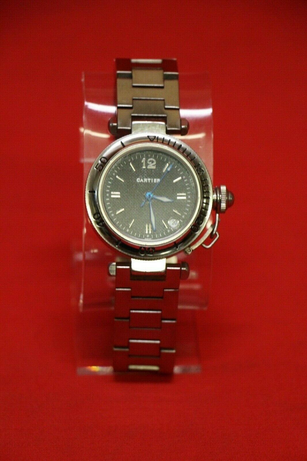 Authentic Cartier Mens Watch 0111 model with the open back 