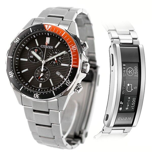 CITIZEN COLLECTION AT2498-51E wena 3 Bluetooth Eco-Drive Solar Watch Black  Dial | WatchCharts Marketplace