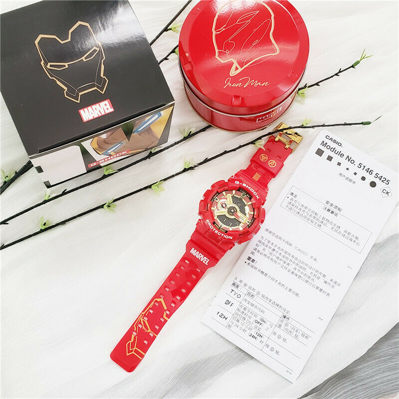 Casio G-shock Marvel Avengers GA-110 iron man -4pr Iron Man for