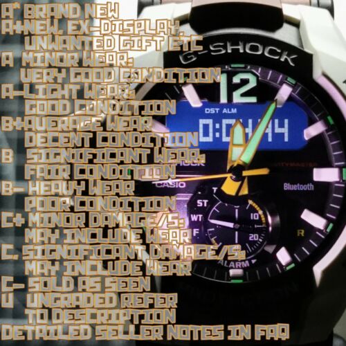 Casio G-Shock GR-B100 GREAT EAGLE Bluetooth White GravityMaster GR 