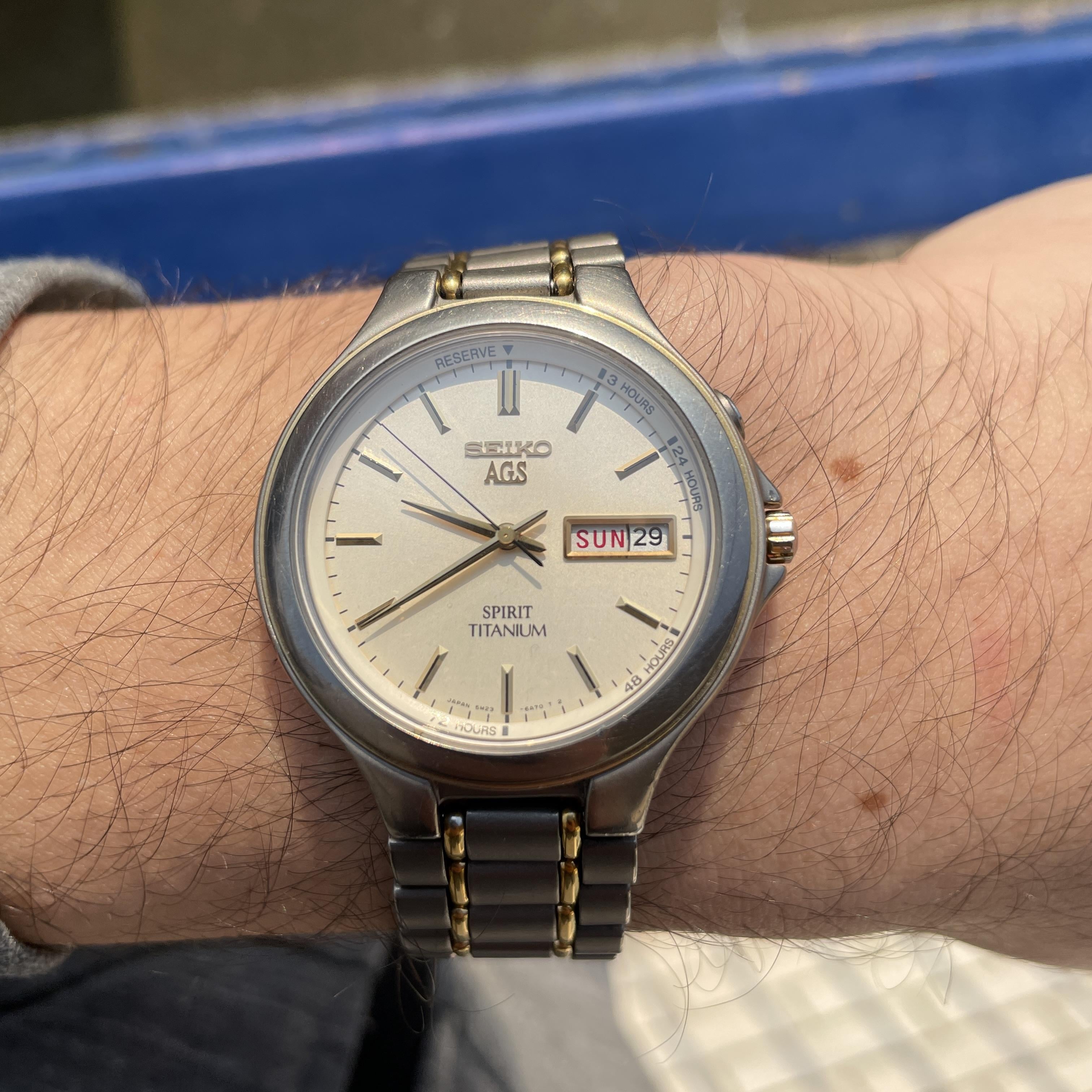 WTS] Seiko AGS Titanium 90s 5M23-6A50 | WatchCharts Marketplace