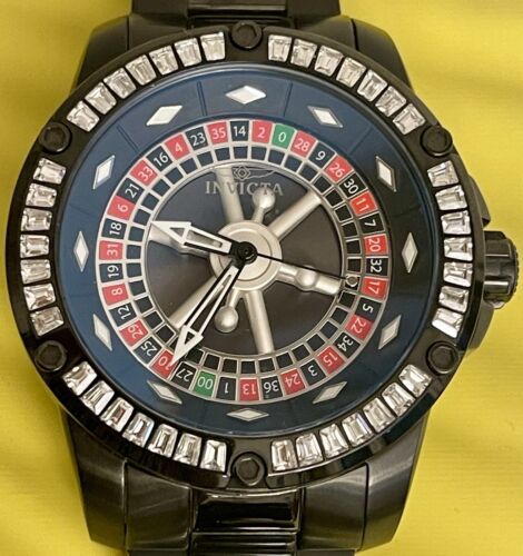 INVICTA SPECIALTY CASINO AUTOMATIC BLACK DIAL MEN S WATCH ROULETTE WHEEL 28715 WatchCharts Marketplace