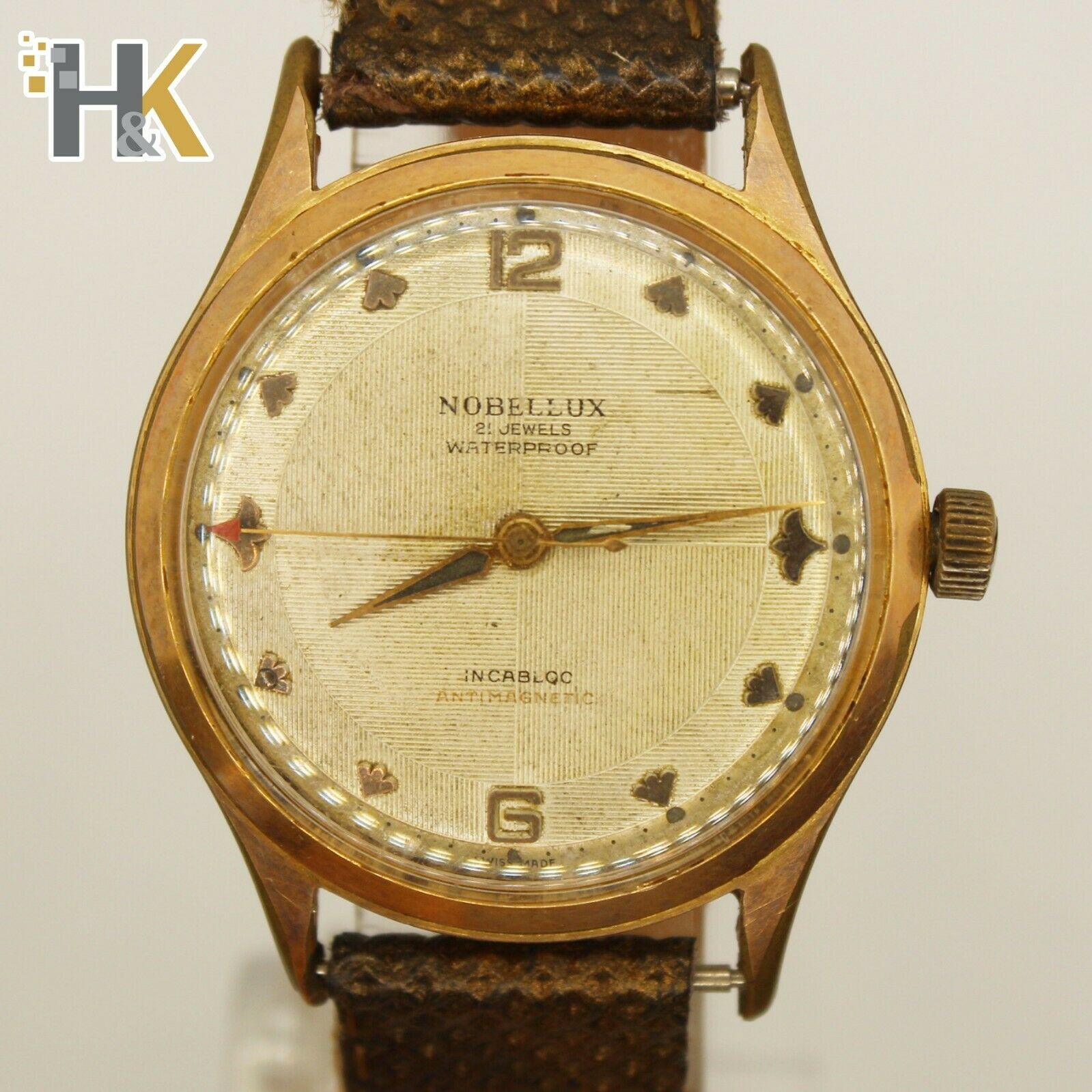 NOBELLUX アンティーク 腕時計 nobel 17jewel 時計