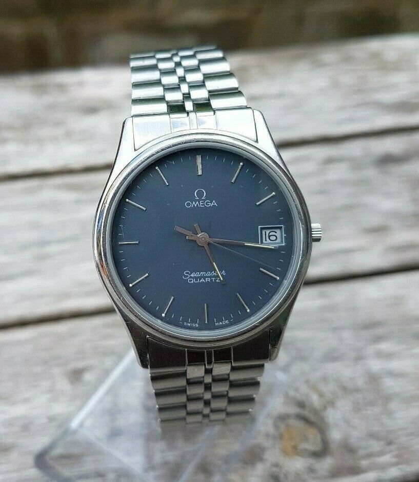 OMEGA Seamaster QUARTZ 腕時計 Omega Seamaster Classic quartz Cal 1332 REF 196.0216 17 Jewel
