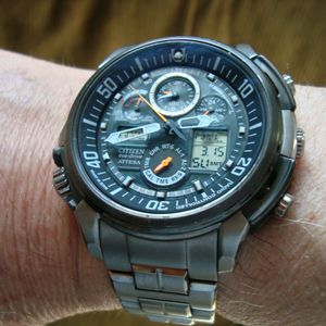 Citizen Attesa Eco Drive Radio Controlled Watch ATV53-2931 SAPPHIRE  TITANIUM | WatchCharts Marketplace