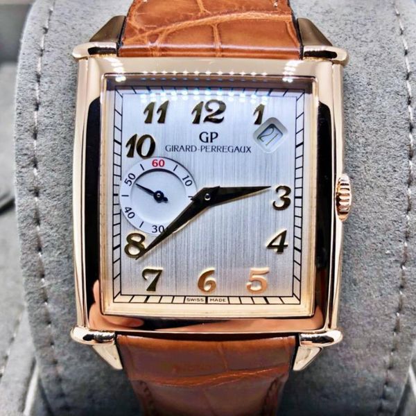 [New] GIRARD PERREGAUX Vintage 1945 25835-52-121-BACA 18k Rose Gold ...