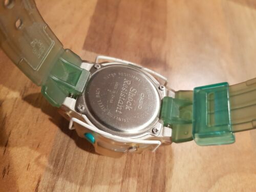 Rare Casio Baby-G Model 1517 BG-200 Green Retro 1990's