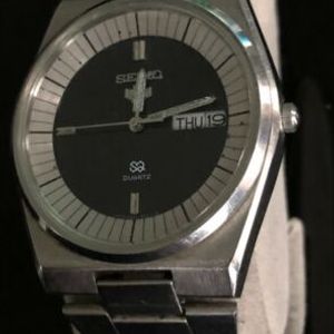 Seiko 8223-6050 SQ Day Date Men's Watch With Lion Head