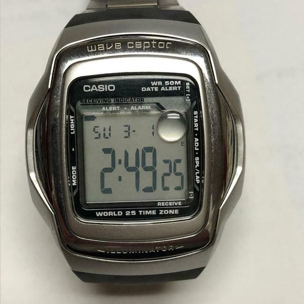 Vintage Casio Wave Ceptor Illuminator WV55H MOD 2583 Watch SB