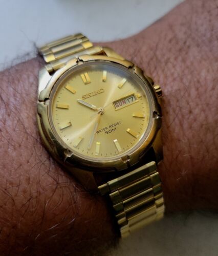 Seiko V743-8B39 A4 Water Resist 50M Wristwatch Stainless Steel