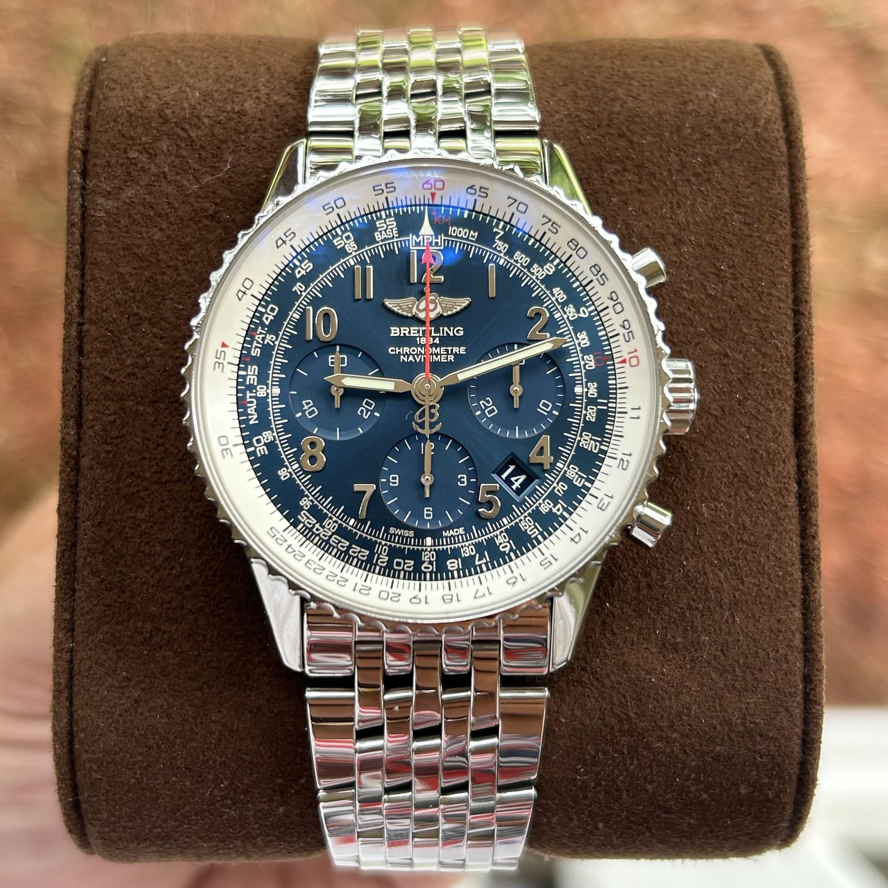 Breitling navitimer 01 blue edition best sale