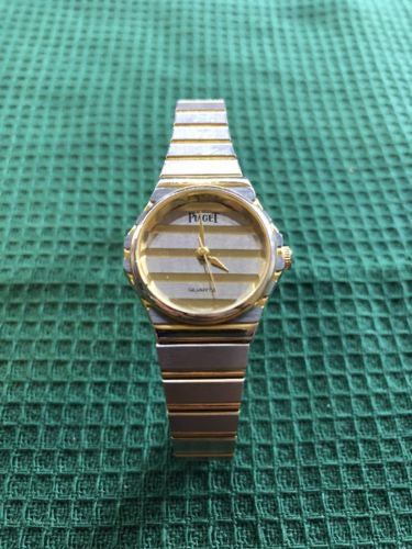 Vintage Piaget Women s Quartz Wristwatch Two Tone Bracelet