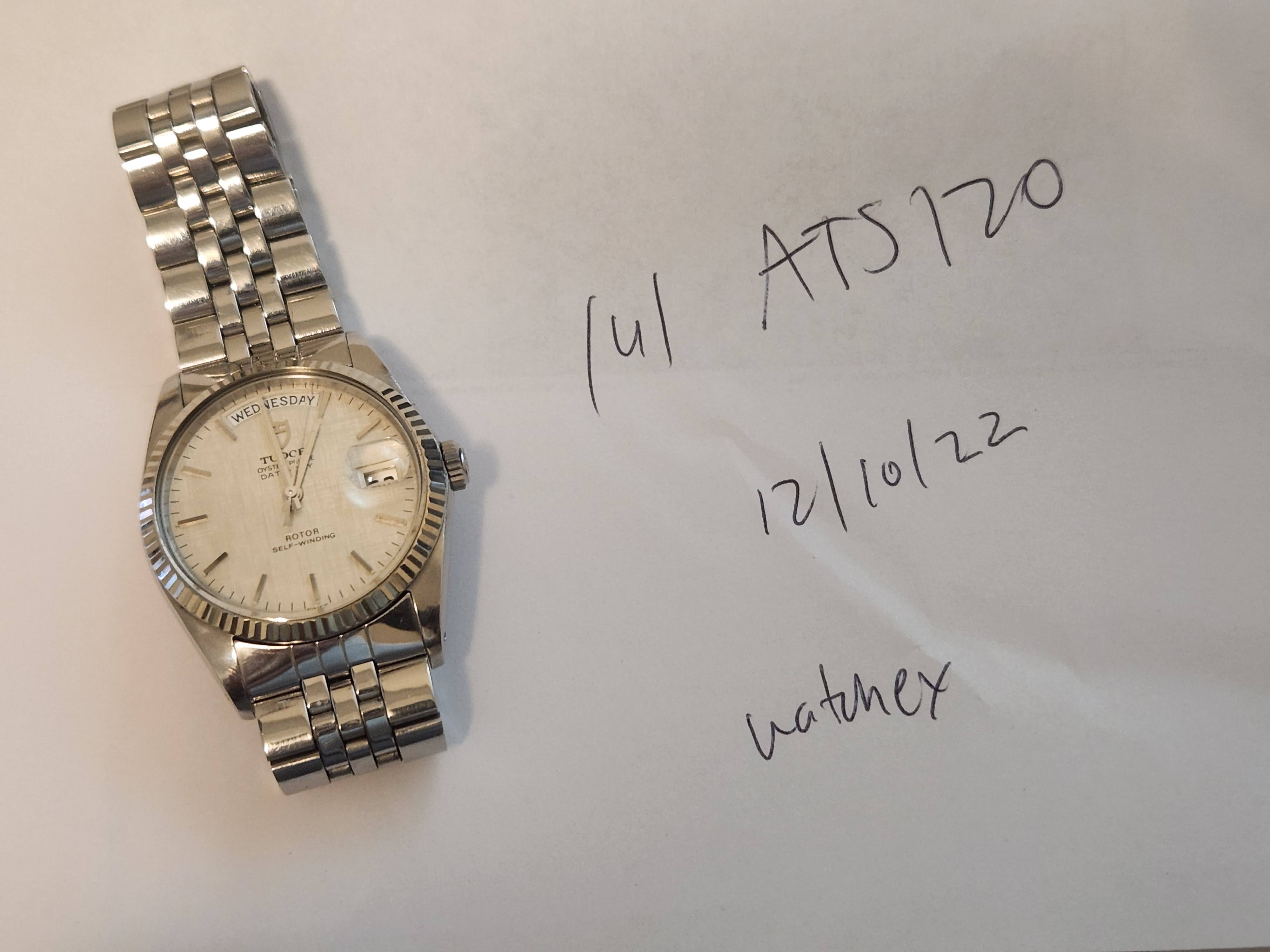 WTS] Tudor Date-Day ref. 94614 with Rare Linen Dial and June 2022