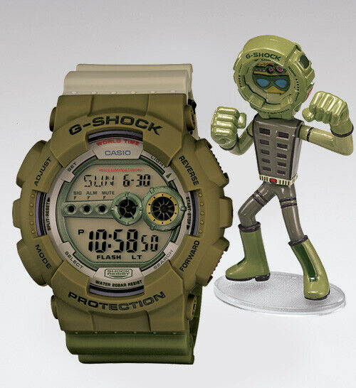 RARE LIMITED EDITION CASIO G-SHOCK GD-100 ps-3jr G-MAN FIGURE