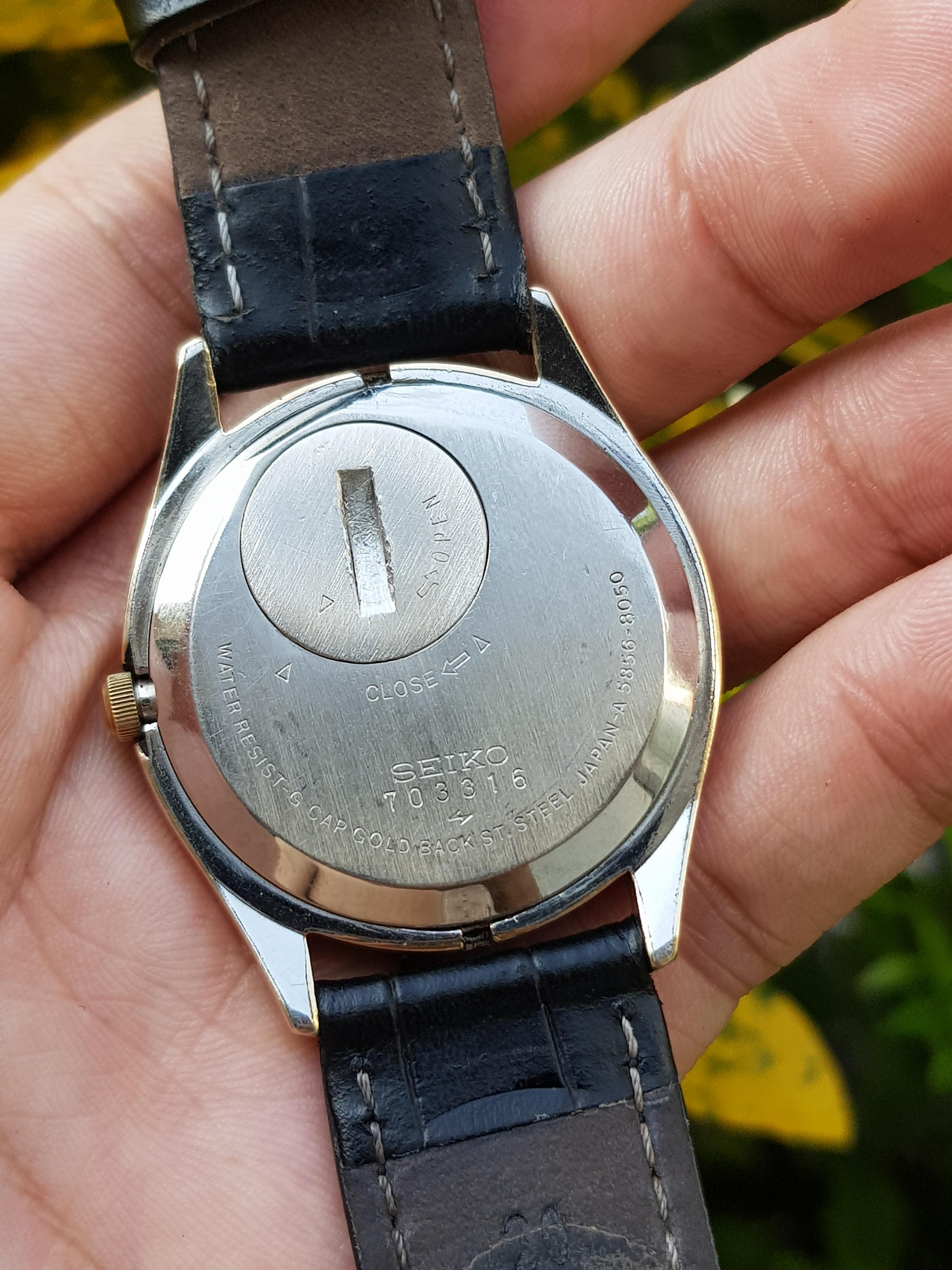 WTS] Seiko King Quartz 5856-8050 Cap Gold | WatchCharts Marketplace