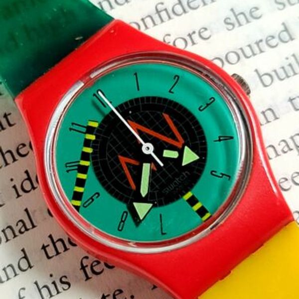 Vintage Swatch Watch Swiss Made 1980 display picture 3