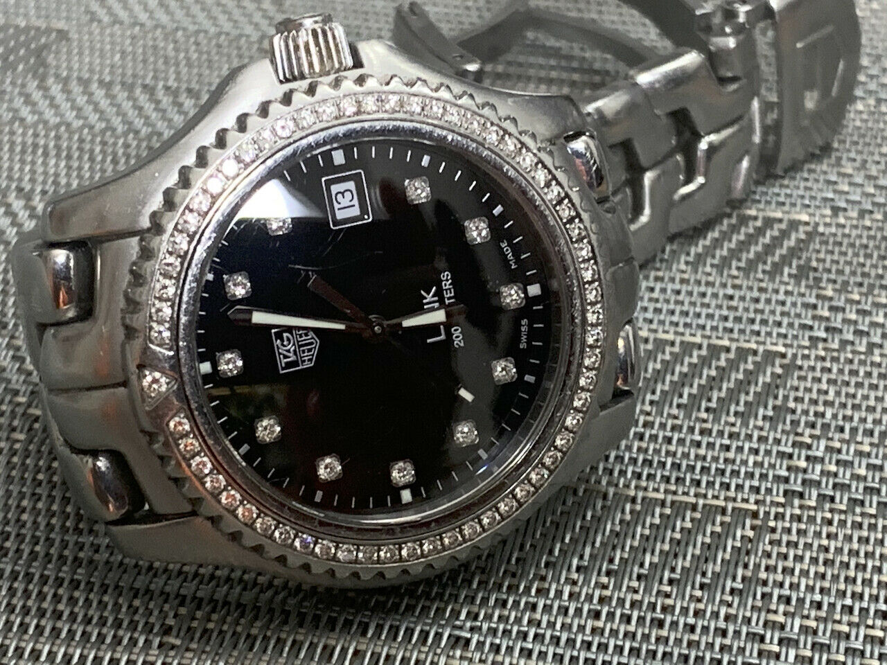 Tag Heuer Link WT111P Quartz Diamond Bezel Dial 42mm Short