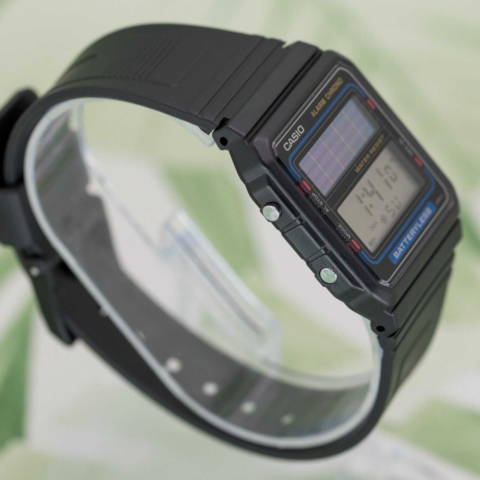 1986 NOS CASIO FB-90W BATTERYLESS VINTAGE DIGITAL WATCH JAPAN
