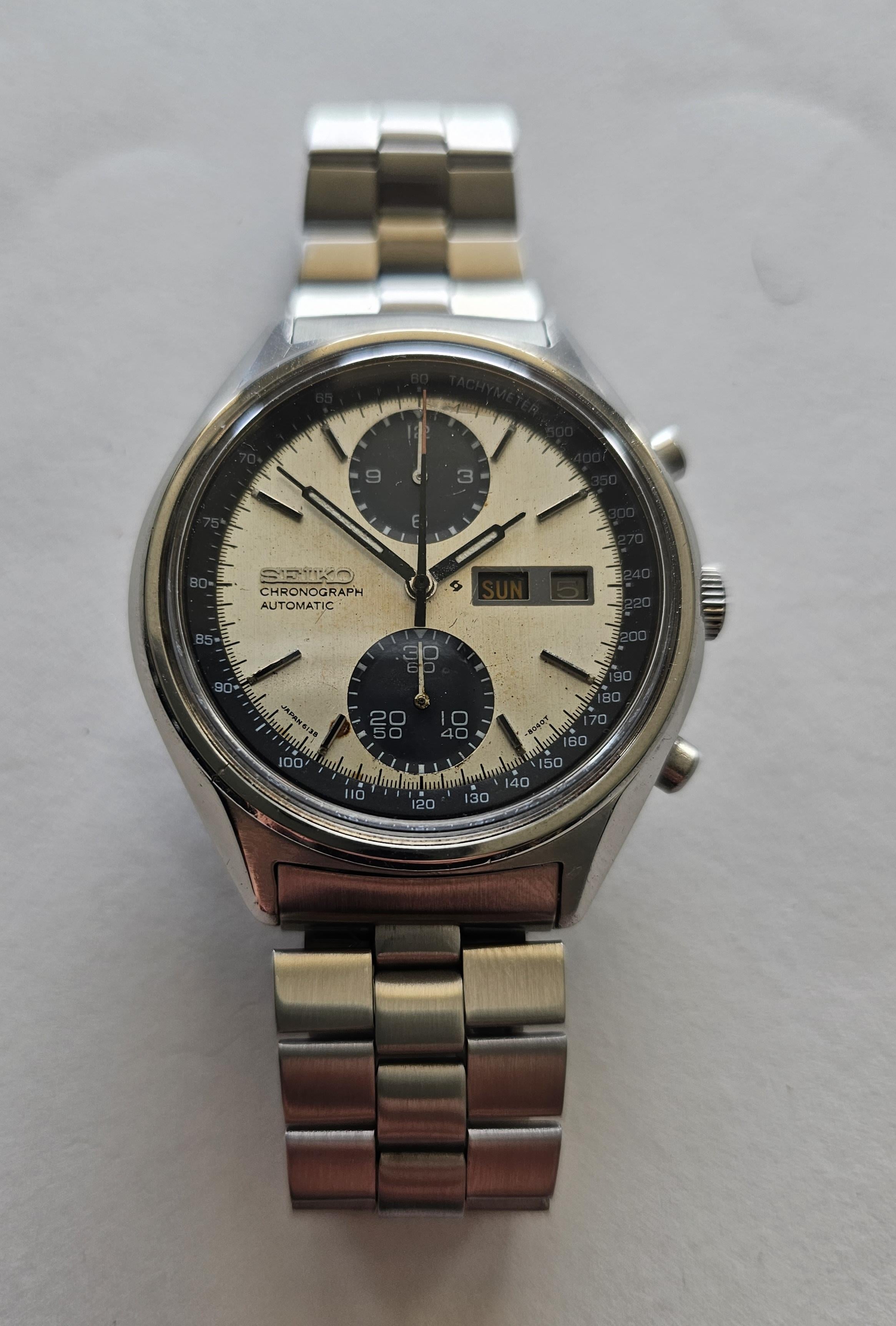 Vintage seiko hot sale panda chronograph