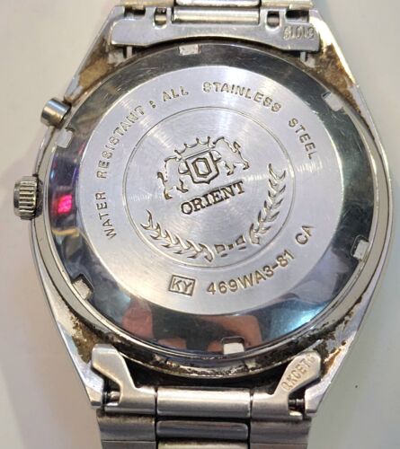 Vintage ORIENT 469WA3-81 S.Steel Automatic Japan Men's Watch