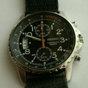 激安アウトレット処分市 | 激安通販のイーサプライ SEIKO 7T94-0AH0 CHRONOGRAPH TACHYMETER 100M WATERPROOF 時計