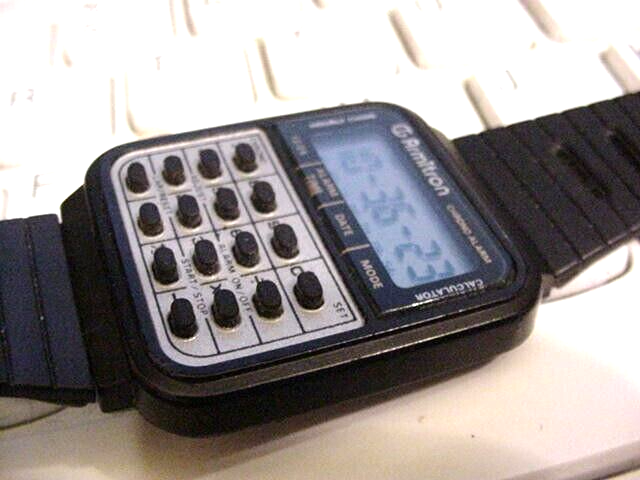 Vtg. Vintage ARMITRON Calculator Digital MEN Watch Alarm CHRONO 40