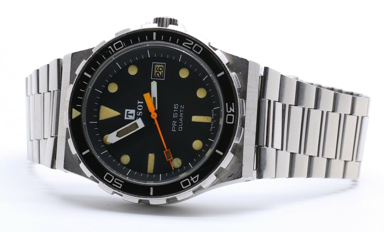 Vintage Tissot PR 516 Divers Cal 2031 Bakelite Bezel Wrist Watch