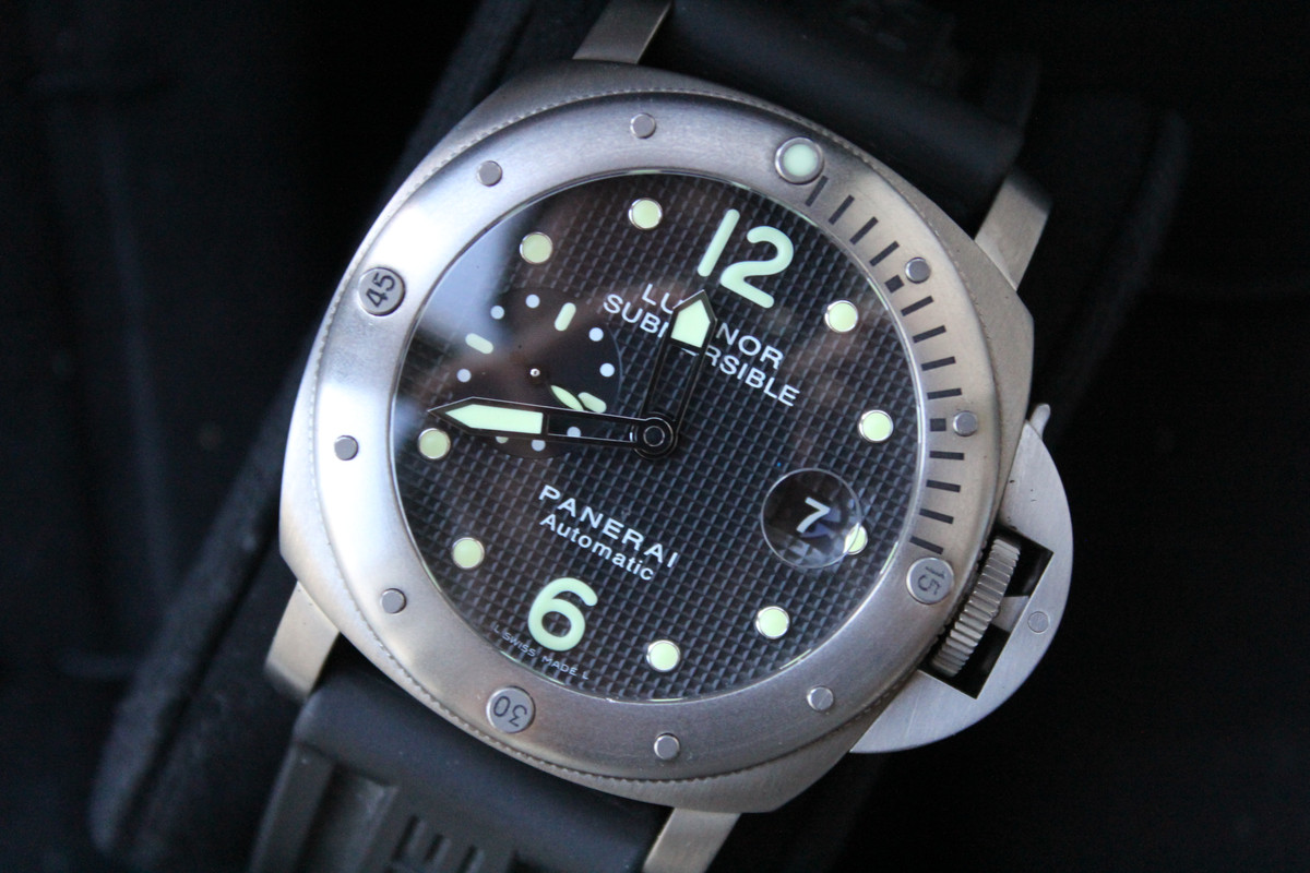 FS Panerai Luminor Submersible PAM 25 BOX PAPERS TITANIUM