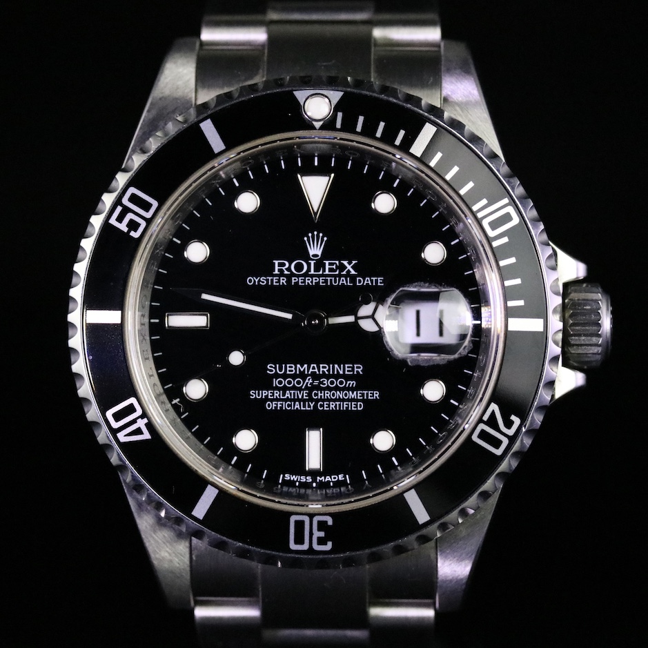 FS 2008 Rolex 16610 Submariner Engraved Rehaut with Box RSC