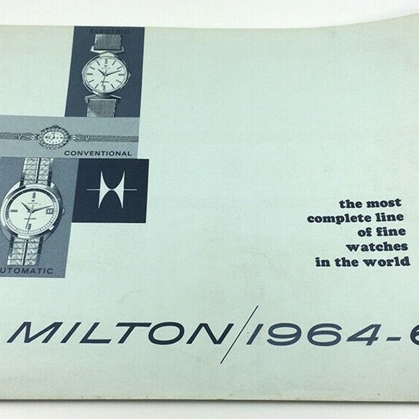 VINTAGE HAMILTON WATCH CATALOG 196465 ELECTRIC, POCKET, THINOMATIC