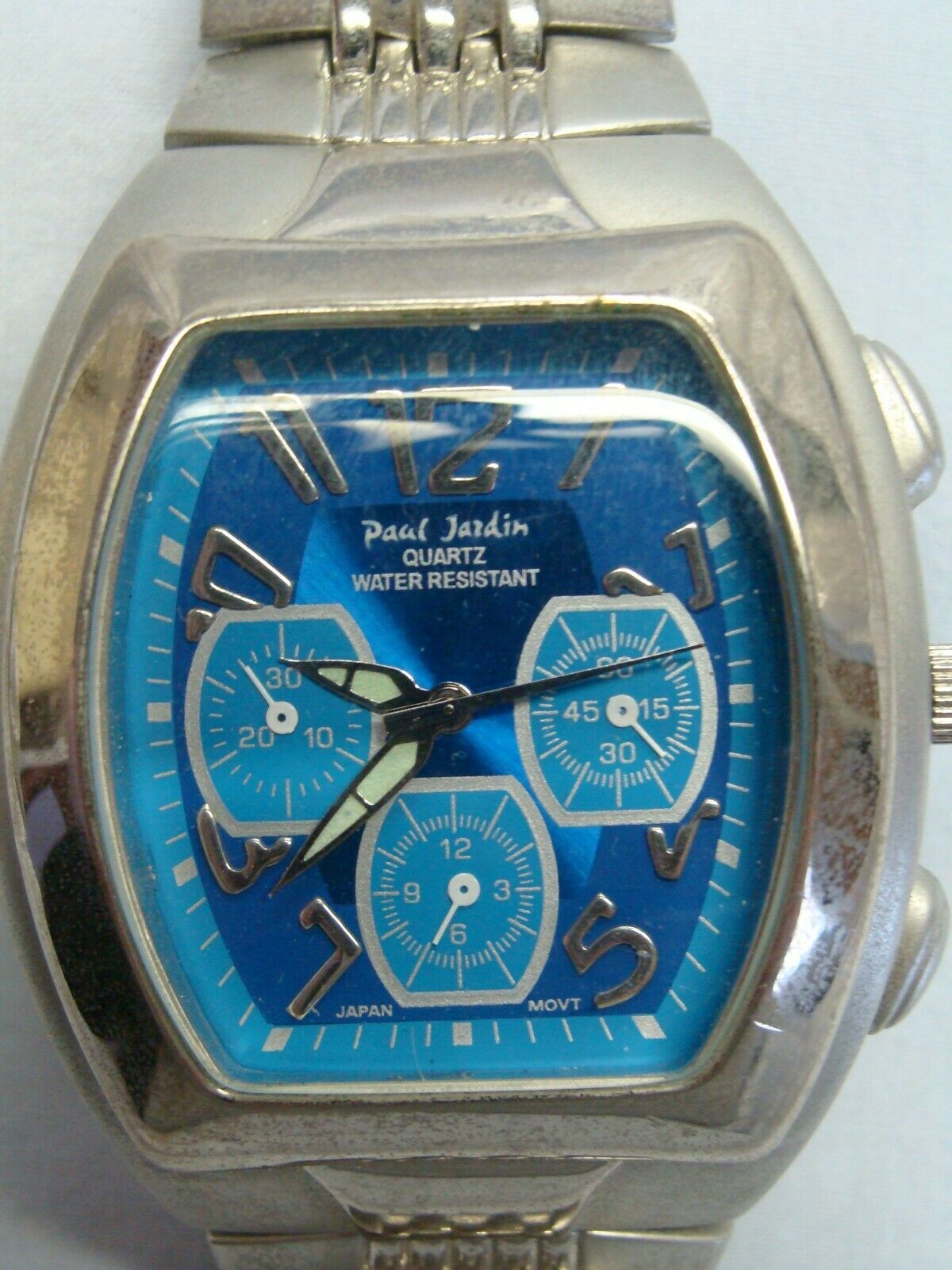 Paul jardin quartz water resistant watch japan movement hotsell