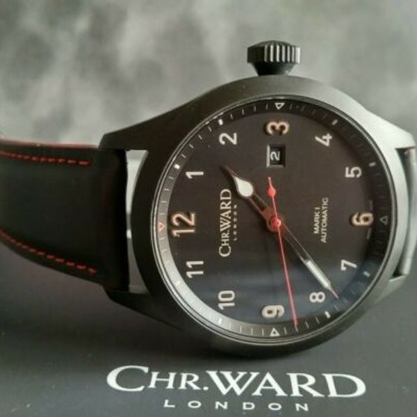 CHRISTOPHER WARD C8 FLYER MARK 1 PILOT AVIATOR MENS AUTOMATIC WATCH BOX ...