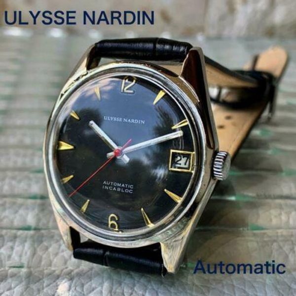 Ulysse Nardin INCABLOC date 25 JEWELS Automatic Vintage Watch