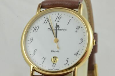 MAURICE LACROIX HERREN UHR 92127 QUARTZ SCH NER ZUSTAND 36MM