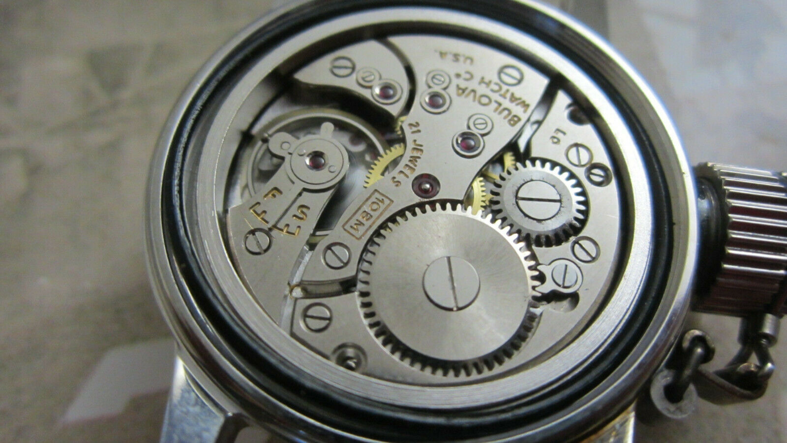 WW2 BULOVA MILITARY WATCH 24 HOUR DAY/NIGHT DIAL USN BUSHIPS 