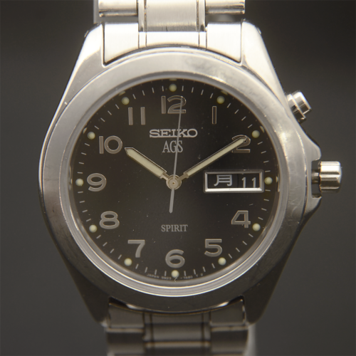 SEIKO スピリット AGS 5M23-7A60 メンズ 腕時計 デイデイト - メルカリ 