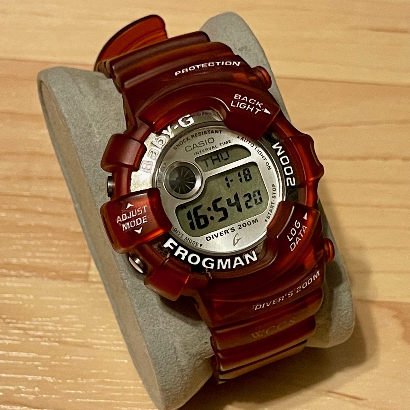 WTS] Casio G-Shock Baby-G Frogman Candy Apple Red Custom Jelly