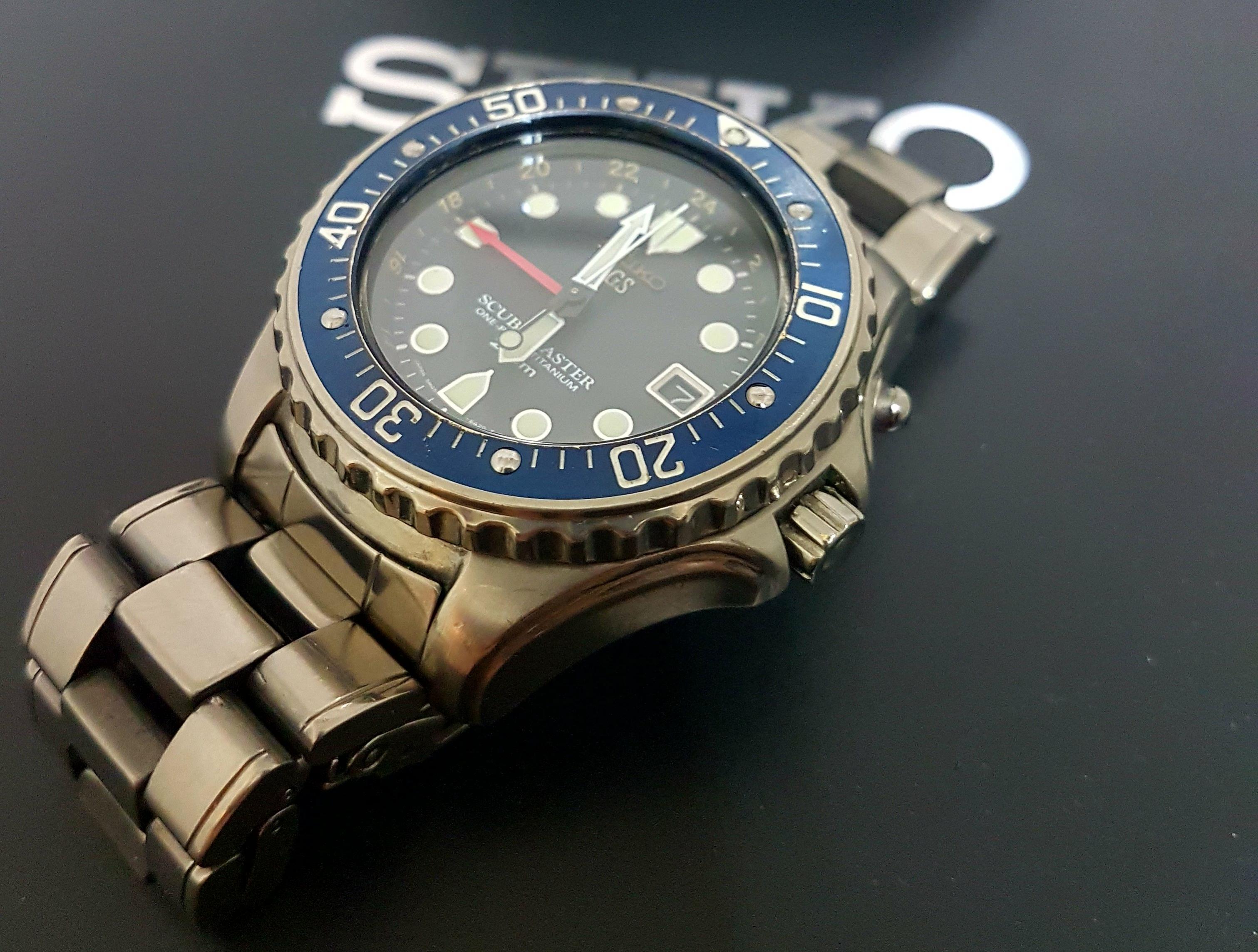 FS:SEIKO SBCW003 Scubamaster AGS One Piece Titanium Diver 5M45-6A30 |  WatchCharts Marketplace