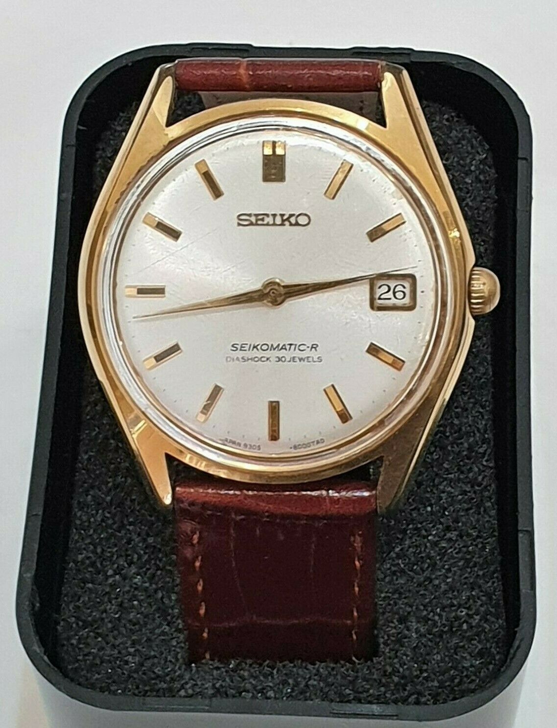 Vintage 1965 SEIKO SEIKOMATIC-R 8305-8010 30 Jewel Gold Plated