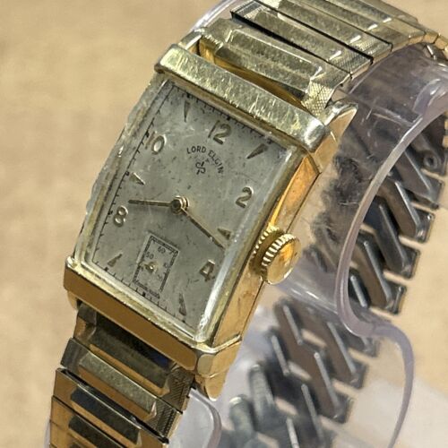 Vintage Lord Elgin 14k Gold Filled Mens Wrist Watch 21 Vintage Lord Elgin 14k Gold Filled Mens Wrist Watch 21