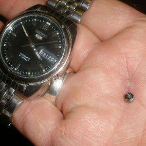 seiko automatic mens watch 5 series 7S26-01V0 crown stem broke is running  repair | WatchCharts