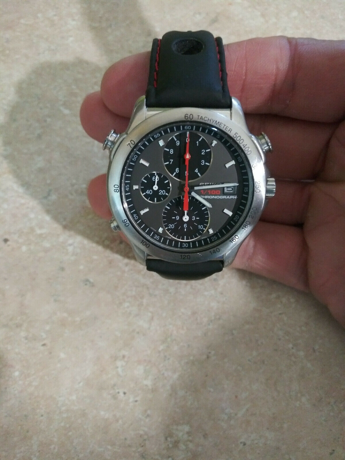 Rare Seiko JDM 7T52-6A00 Speedmaster Racing 1/100th Chronograph Rare Seiko JDM 7T52-6A00 Speedmaster Racing 1/100th Chronograph
