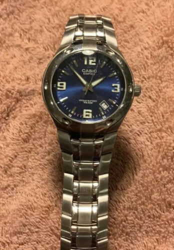 Casio edifice EF-125 / 2719 Blue Dial Stainless Steel Water