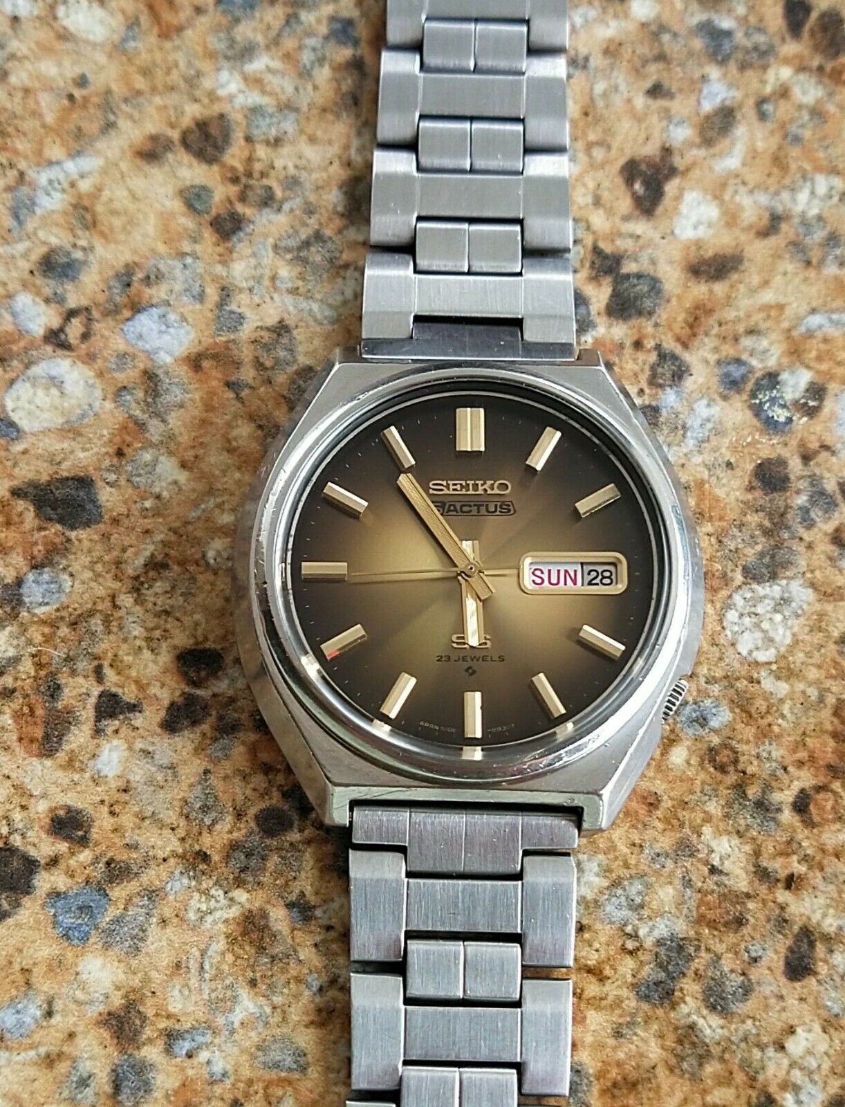 Vintage Seiko Actus SS 23 Jewels Automatic 6106 8690 Kanji